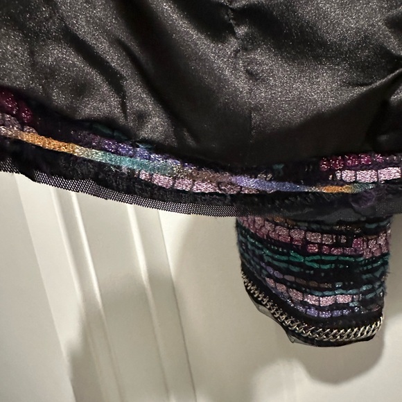 Milly crop jacket/blazer sz 6 multi-colored shimmer - Picture 15 of 17